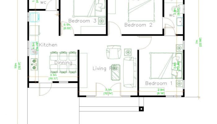 Desain Rumah Ukuran 3×10 Meter Panduan Lengkap