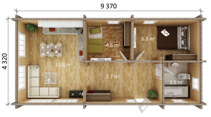 Desain rumah type 36 80