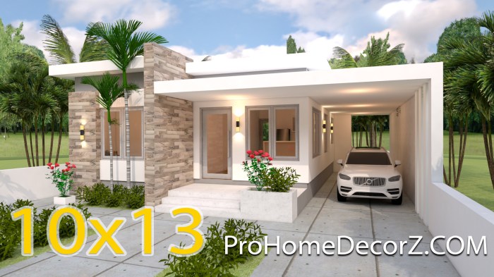 Desain rumah ukuran 10x13