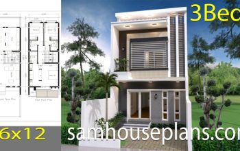 Desain rumah sederhana 3 kamar ukuran 6x12