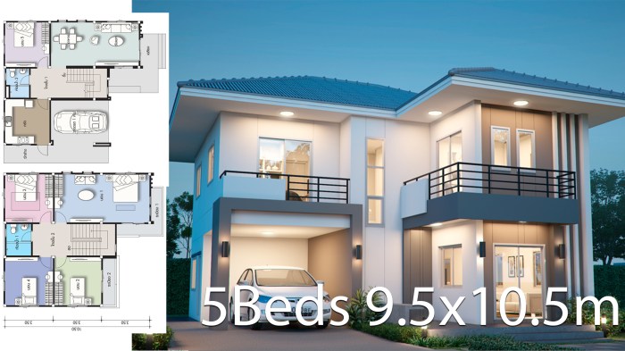 Desain rumah ukuran 5x10m