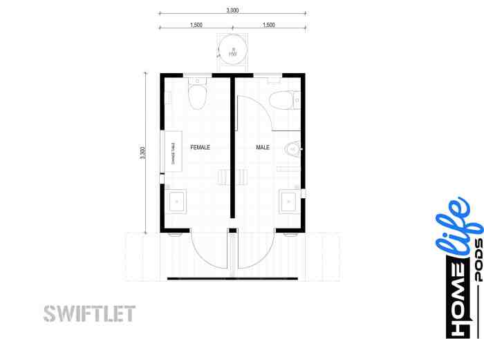 Desain sirip rumah walet