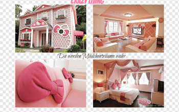 Gambar desain rumah hello kitty