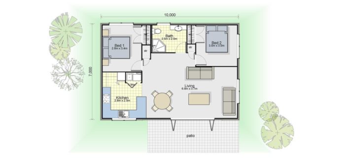 70m2 plan plans transportable homes timber mount specifications plus building