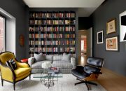 Bücherregal wohnzimmer wand