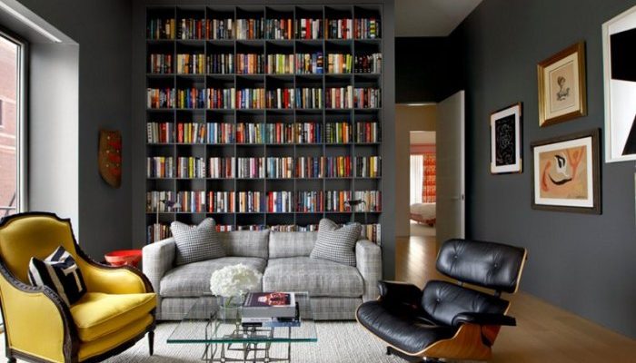 Bücherregal Wohnzimmer Wand Gestaltung & Tipps